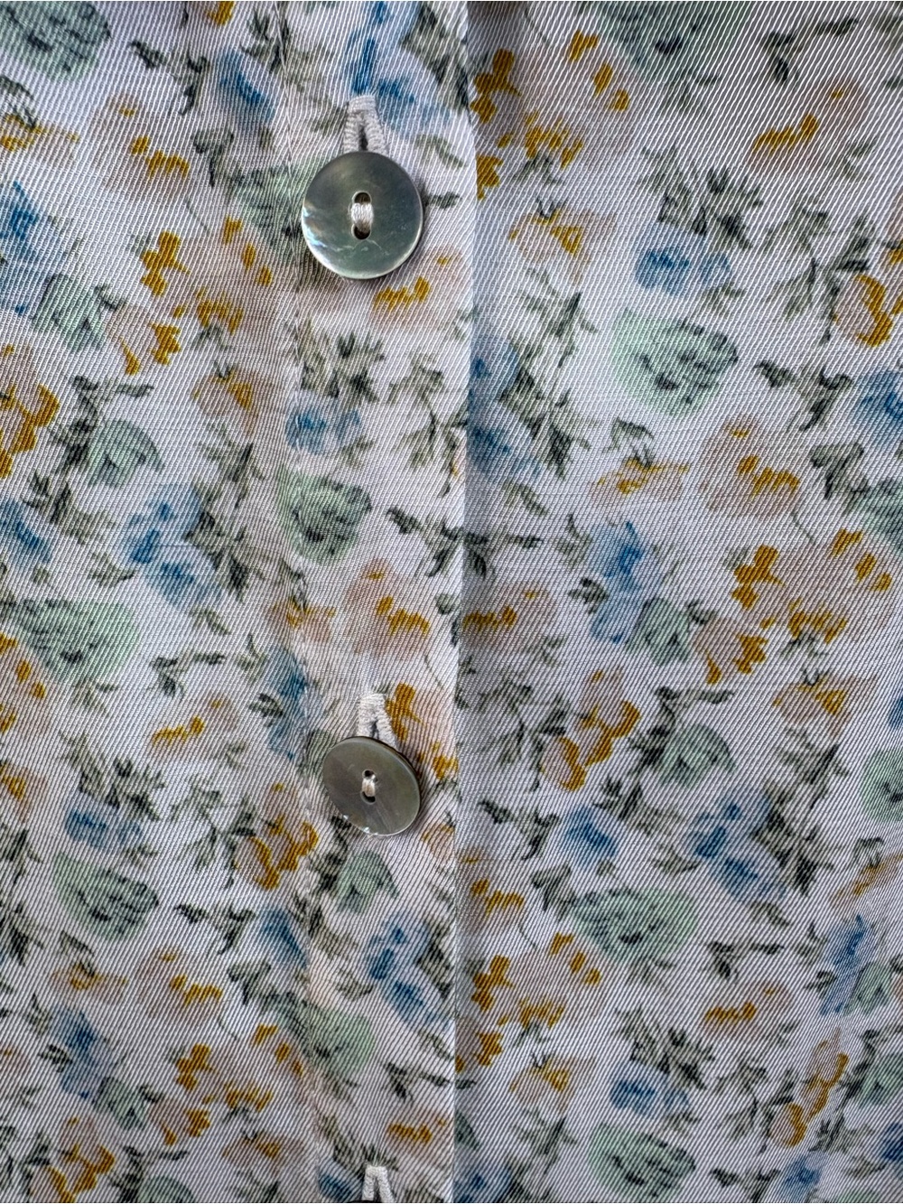 Rouje Paris YASNA Floral Blouse Top Size 36 (US 4/S) 100% Viscose Lace Collar - Picture 3 of 6